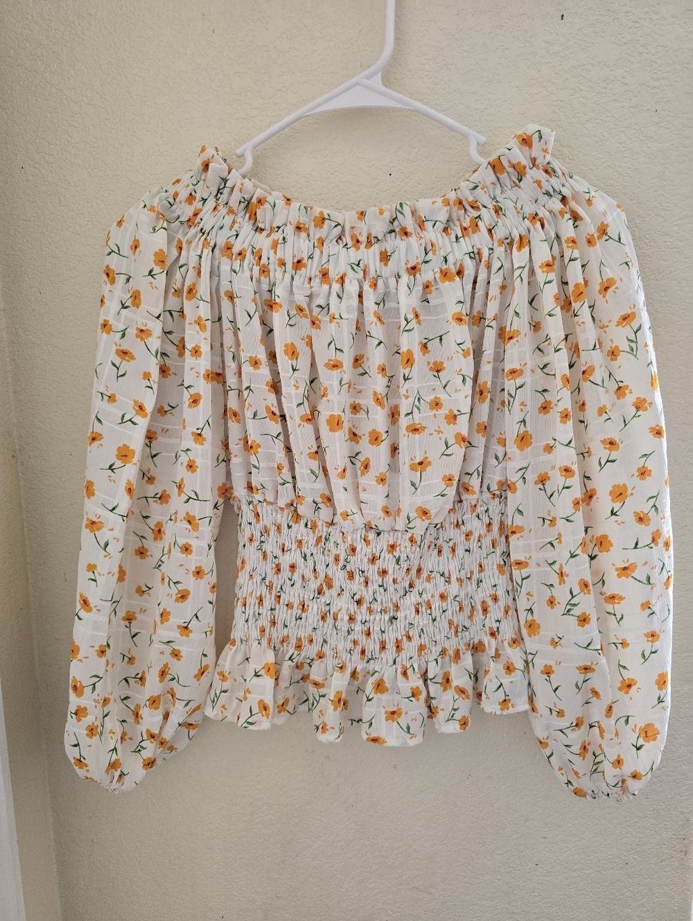 NWT Petal + Pup Floral Smocked Off Shoulder Top 2